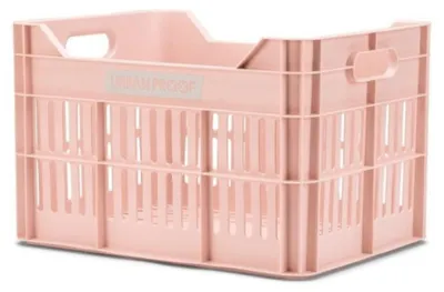 Produktbild von URBAN PROOF Fahrradkiste aus recyceltem Kunststoff 30L 40x30x25cm, Pastell Rosa