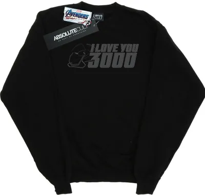 Produktbild von Marvel - "Avengers Endgame I Love You 3000" Sweatshirt für Herren BI6748 (4XL) (Schwarz)