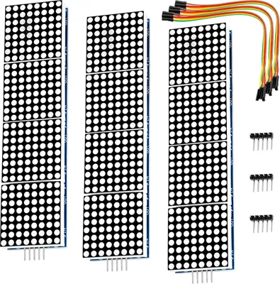 Immagine prodotto di AZ-Delivery LED MAX7219 8x32 4 in 1 Modulo di visualizzazione LED a matrice di punti compatibile con Arduino e Raspberry Pi, matrice di 3x LED