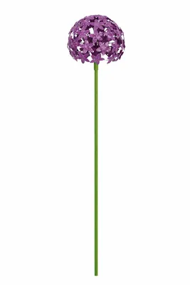 Produktbild von Gartenstecker Metall Allium lila Stecker Garten "ArtFerro" D16cm Blütenkugel