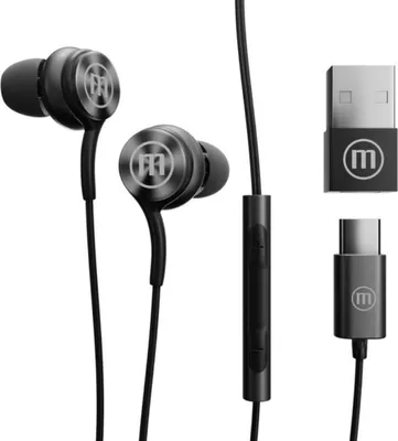 Zdjęcie produktu dla Suchawki z mikrofonem MAXELL XC1, USB-C, Czarne