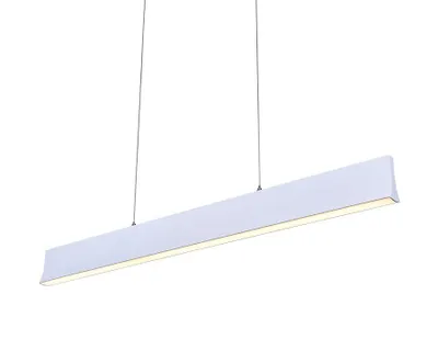 Obrázek produktu pro Závěsné LED svítidlo OBLO 30W, 4000K, matná bílá, D: 91,5 Š: 3,5 V: 120 cm, stmívatelné