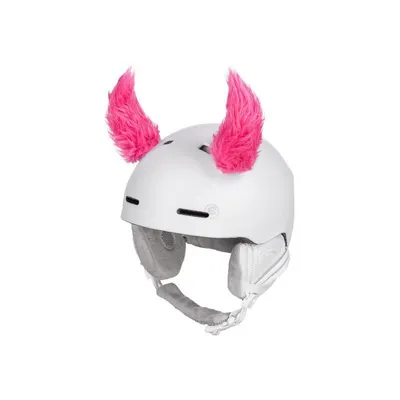Imagen del producto de Kit de cuernos divertidos para casco - decoración, color rosa fluorescente