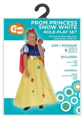 Immagine prodotto di Abito per bambini, "Biancaneve", taglia 120/130 - Godan