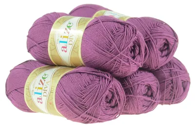 5 x 100g Strickgarn ALIZE DIVA - Häkelgarn Wolle Sommer Stricken Häkeln