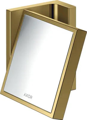 Produktbild von hansgrohe AXOR UNIVERSAL Rectangular Rasierspiegel, Vergrößerung 1,7-fach, neigbar, Rahmen Metall, 42649990