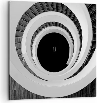 Produktbild von Bild auf Leinwand - Leinwandbild - Einteilig - Stück Modern Treppe - 60x60cm - Wand Bild - Wanddeko - Wandbilder - Leinwanddruck - Bilder - Wanddekoration - Leinwand bilder - Wandbild - AC60x60-4132