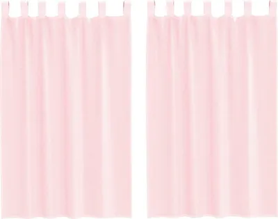 Produktbild von Voile Vorhänge mit Schlaufen 2 Stk. Hellrosa 140x175 cm