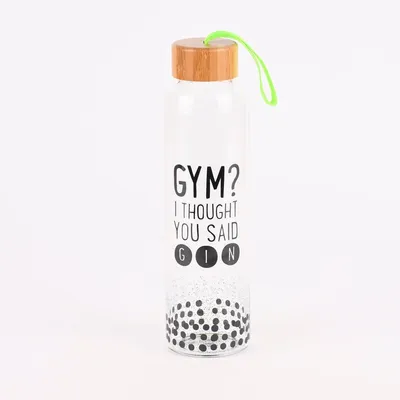 Produktbild von Grafik Werkstatt Trinkflasche aus Glas Gym? Punkte 550ml