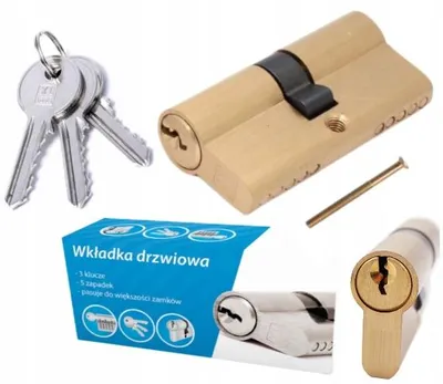 Obrázek produktu pro HuW Cylindrická vložka zámku mosazná 31/56mm 3 klíče