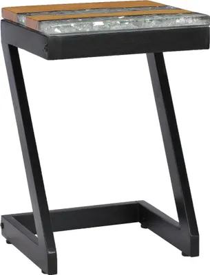 Obrázek produktu pro vidaXL Konferenční stolek 30 x 30 x 50 cm Teakový masiv a polyresin