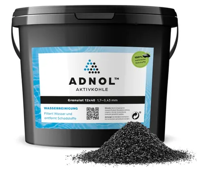 Imagen del producto de Elzusha - Carbón activado granulado para filtro de agua, capacidad de 5 litros