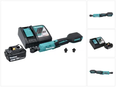 Immagine prodotto di Avvitatore a cricchetto a batteria Makita DWR 180 RF1 18 V 47,5 Nm 1/4" 3/8" + 1x batteria ricaricabile 3,0 Ah + caricabatterie