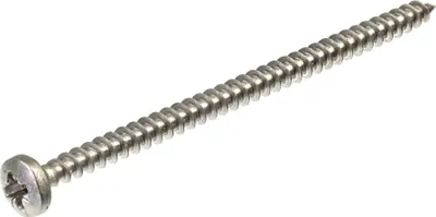 Produktbild von SECCARO Spanplattenschraube Halbrundkopf 4 x 70 mm, Edelstahl V2A VA A2, Holzschraube mit Vollgewinde, Kreuzschlitz / PZ, 100 Stück