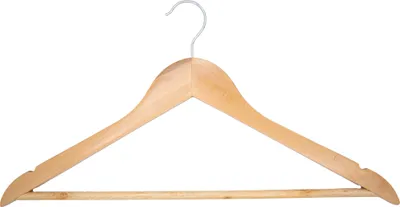 Produktbild von Kleiderbügel Garderobenbügel Holz Natur Holzbügel Hemdenbügel Blusenbügel