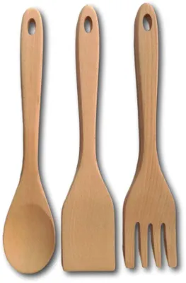 Obrázek produktu pro Dřevěné špachtle a lžíce,dubové dřevo, nepřilnavé, kuchyňské pomůcky