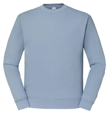 Productafbeelding van Fruit of the Loom - "Classic" sweatshirt voor heren/dames, uni, met inzetmouwen, model LT1965 (maat M) (grijsblauw)