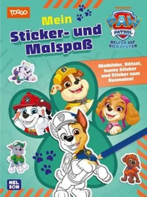 Zdjęcie produktu dla Carlsen PAW Patrol Mitmachbuch: Mein Sticker- und Malspaß
