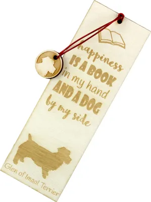 Produktbild von Glen of Imaal Terrier, Irischer Glen of Imaal Terrier - Lesezeichen mit Hund, personalisiertes Lesezeichen, Hundeaccessoire für Leser der Marke Art-Dog
