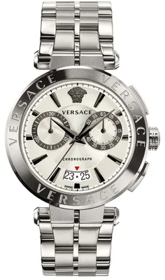 Produktbild von Versace Aion Chronograph Herrenuhr silber Edelstahl