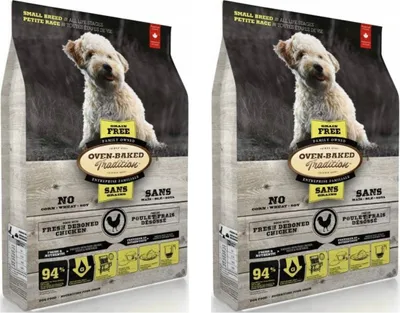 Produktbild von OBT Oven Baked Tradition - getreidefreies Hundetrockenfutter für kleine Rassen mit frischem Huhn 2,27kg (2-er pack)
