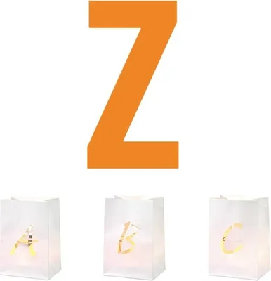 Produktbild von Räder Design Lichttüte Buchstabe Z – Dekorative Papiertüte für stimmungsvolles Licht