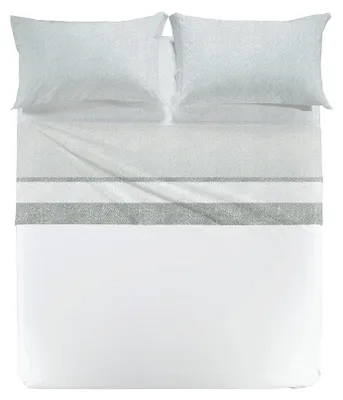 Bettwäscheset Einzelbett, 2-teilig, 100% Baumwolle, grau