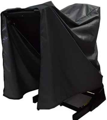 Image de Housse de tapis de course, dimensions 110 x 95 x 160 cm, noire, imperméable, pour intérieur et extérieur