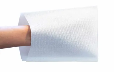 Produktbild von Sovie Care Airlaid Waschhandschuh in Weiß, 16 x 22 cm, 50 Stück