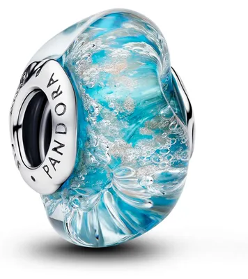 Produktbild von Pandora Charm Glitzer Murano-Glas Türkis Sterling-Silber 794701C01