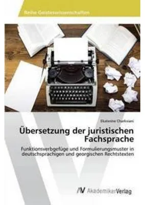 Obrázok produktu pre Übersetzung der juristischen Fachsprache