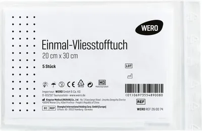 Produktbild von Einmal-Vliesstofftuch für DIN 13157 / DIN 13169
