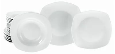 Produktbild von CreaTable, 20570, Amelie Weiss, Tellerset 18-tlg, Porzellan