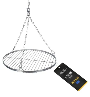 Produktbild von Runder Grillrost, Durchmesser 700 mm – Edelstahl mit Aufhängungskette