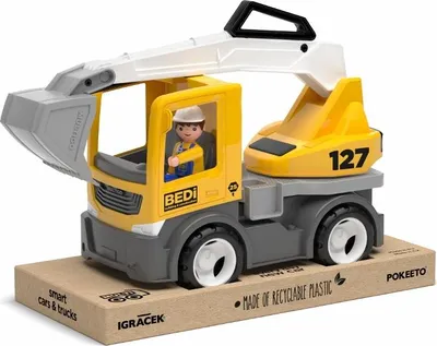 Produktbild von Efko ECO MultiGO Build – Bagger mit Fahrer – Auto mit Spielzeug