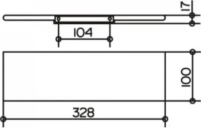 Immagine prodotto di KEUCO EDITION 400 tablette de douche, fixation cachée, aluminium anodisé argenté, 11558170000, 11558170000