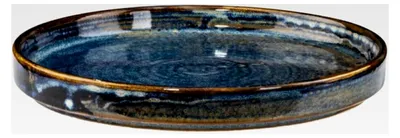 Produktbild von DEEP Blue Speiseteller 18 cm Flacher Teller aus Porzellan