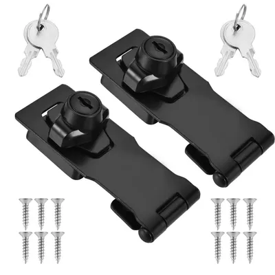 Image de Cachets de sécurité verrouillables, 119 mm, noirs, lot de 2, avec clé