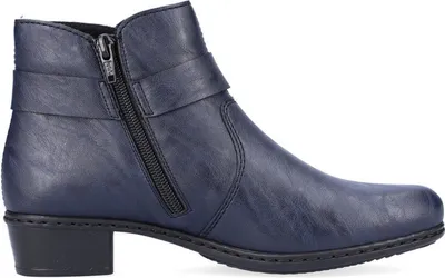 Immagine prodotto di Stivali da donna Rieker Gurgaon, modello Damenschuhe, colore blu, ideali per il tempo libero