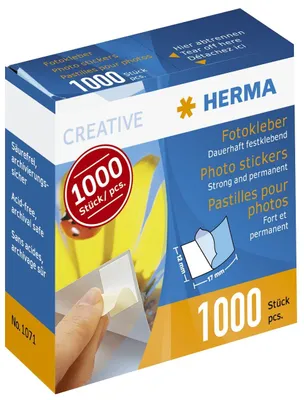 Zdjęcie produktu dla HERMA 4008705010719, Biały, 17 mm, 12 mm, 1000 szt., Rozpuszczalnik