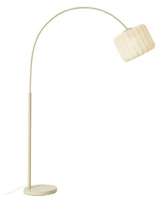 Produktbild von Lindby Bogenleuchte Helin, beige, Textil, Höhe 198,5 cm