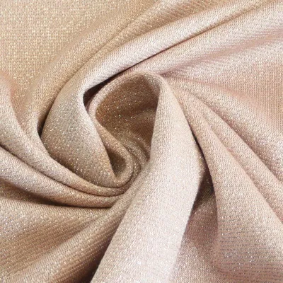 Produktbild von Viskosestoff Meterware Polyester Jersey rosa Glitzer 1,60m