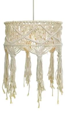 Immagine prodotto di Lampada a sospensione ACA 1xE27 THASSOS in lana bianca D40xH165 cm TF20221P