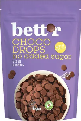 DROPSY CZEKOLADOWE BEZ DODATKU CUKRÓW BIO 200 g - BETT'R