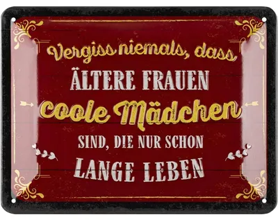 Produktbild von LANOLU Retro Blechschilder, vintage Metallschilder mit Sprüchen als Wanddeko für Küche und Garten, Shabby Chic Deko Farmhouse 15x20cm