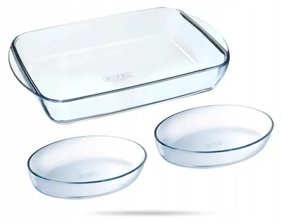 Produktbild von Pyrex Auflaufformen-Set 3-teilig Glas 2,8 L + 0,7 L
