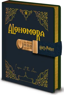 Immagine prodotto di Harry Potter - Diario "Alohomora", con chiusura a chiave, A5 PM5317 (Taglia unica) (Nero)