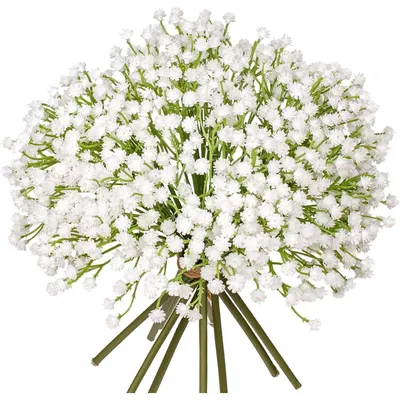 Produktbild von Künstliche Blumen Schleierkraut 10 Stück Weiß 25 cm