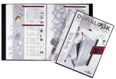 Obrázok produktu pre Durable 243201, Čierna, Polypropylén (PP), 20 vrecká/vreciek, Portrét, A4