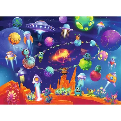 Immagine prodotto di RAVENSBURGER Puzzle Aliens XL 60 pezzi